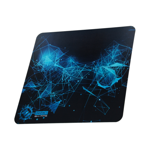 Hard Gaming Mouse Pad with ABS Plastic Surface & Non-Slip Rubber Backing - Black