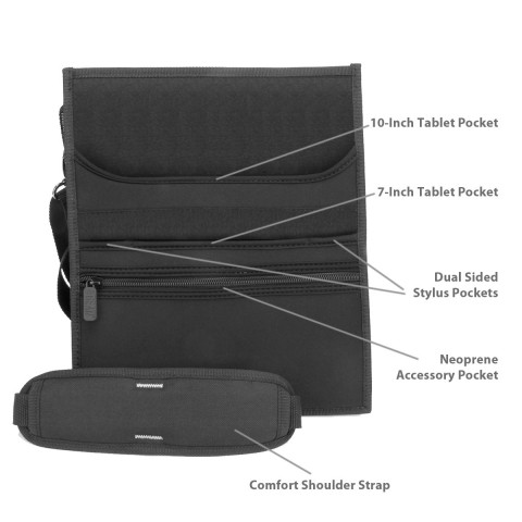 USA GEAR S Series S8 Tablet Carrying Case Sleeve with Adjustable Shoulder Strap