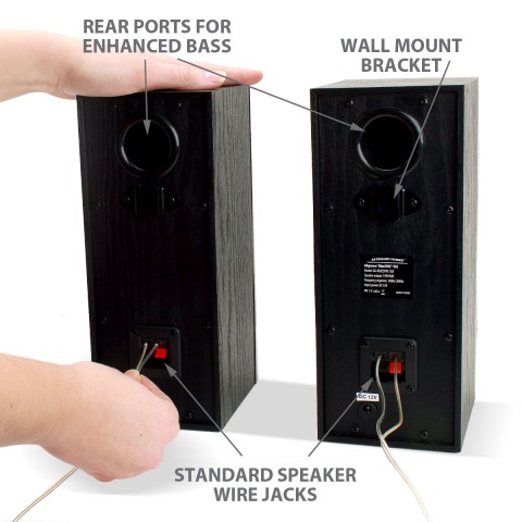 BlueSYNC SLK Dual Wireless Bluetooth Tower Speakers
