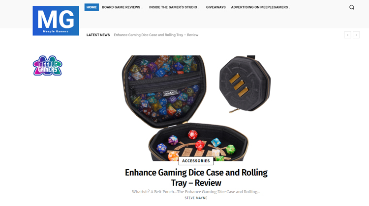 Meeple Gamers Takes a Look at the ENHANCE Dice Tray