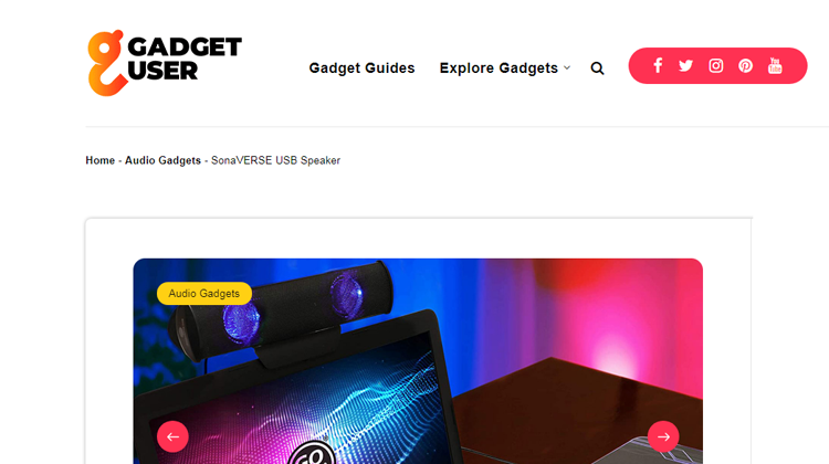 Gadget User Reviews the GOgroove SonaVERSE USB Speaker