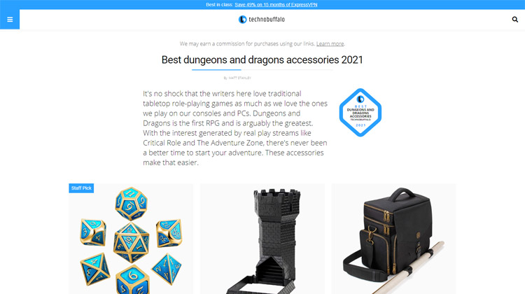 Technobuffalo - Best dungeons and dragons accessories 2021