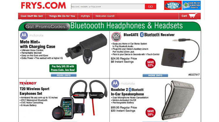 GOGROOVE BLUEGATE BLUETOOTH RECEIVER FEATURED ON FRYS.COM