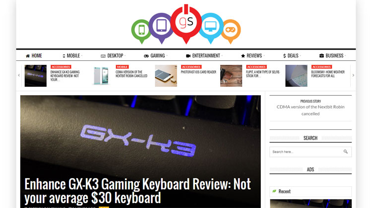 Gadgtspot.com Enhance GX-K3 Gaming Keyboard Review