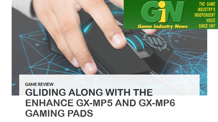 Game Industry News talks about ENHANCE GX-MP5 and GX-MP6 Gaming Pads