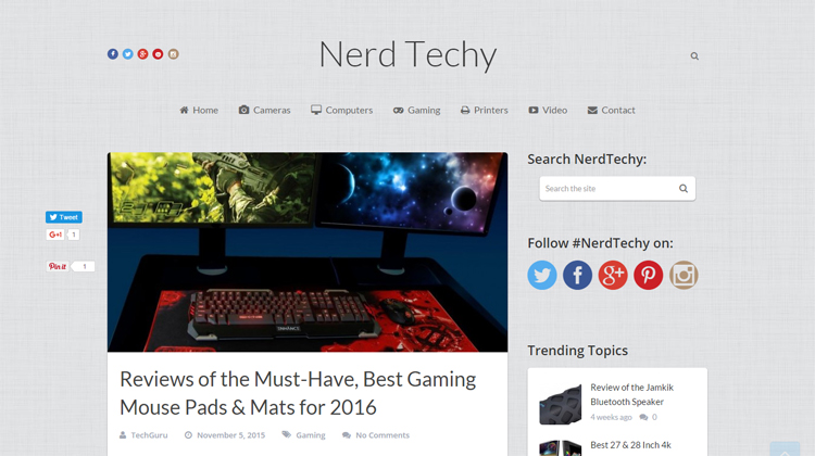 NerdTechy reviews the best gaming mouse pads
