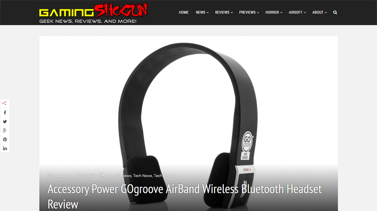 GamingShogun reviews the GOgroove AirBand